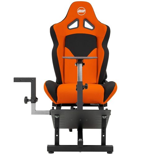  OpenWheeler GEN3 Racing Wheel Stand Cockpit Orange on Black Fits All Logitech G923 G29 G920 Thrustmaster Fanatec Wheels Compatible with Xbox One, PS4, PC Platforms