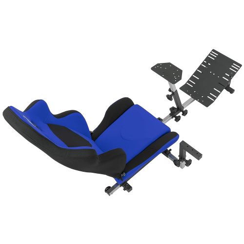  OpenWheeler GEN3 Racing Wheel Stand Cockpit Blue on Black Fits All Logitech G923 G29 G920 Thrustmaster Fanatec Wheels Compatible with Xbox One, PS4, PC Platforms