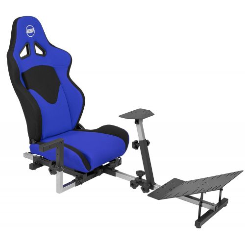  OpenWheeler GEN3 Racing Wheel Stand Cockpit Blue on Black Fits All Logitech G923 G29 G920 Thrustmaster Fanatec Wheels Compatible with Xbox One, PS4, PC Platforms