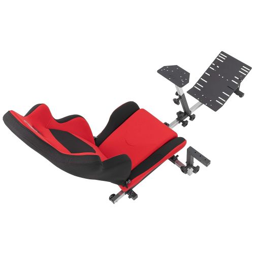  OpenWheeler GEN3 Racing Wheel Stand Cockpit Red on BLACK Fits All Logitech G923 G29 G920 Thrustmaster Fanatec Wheels Compatible with Xbox One, PS4, PC Platforms