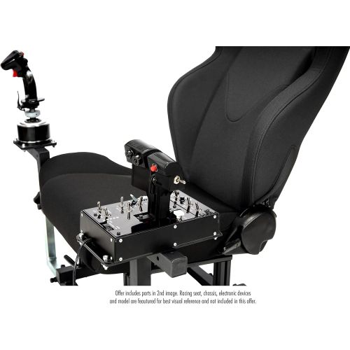  OpenWheeler Configuration 2 Flight Simulator HOTAS Side by Side Mount Fits Thrustmaster Warthog, VirPil WarBRD, MongoosT-50CM2, VKB Gunfighter, WinWing Orion, Super Libra VirPil Mo