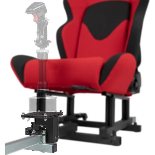 OpenWheeler Centered Flight Stick Lower Mount Bracket with Height Adjusmtent. Configuration #6 Compatible with Thrustmaster Warthog, F-16C Viper HOTAS, F/A 18, VirPil, VKB and WinW