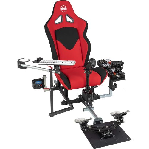  OpenWheeler Centered Flight Stick Lower Mount Bracket with Height Adjusmtent. Configuration #6 Compatible with Thrustmaster Warthog, F-16C Viper HOTAS, F/A 18, VirPil, VKB and WinW