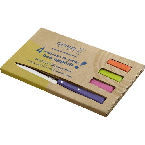  Opinel Tafelmesser Bon Appetit Pop - 4er Set