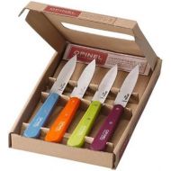 Opinel Kuechenmesser-Set, lebendige Farben, 4 Messer Nr.112