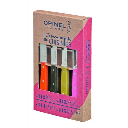  Opinel 254176 Kuechenmesser-Set, 4-teilig