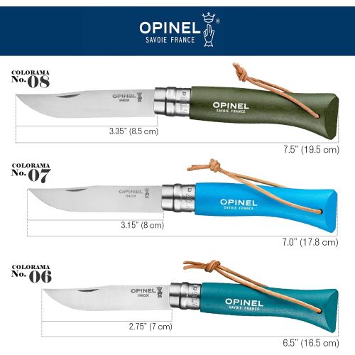  Opinel No.7 Colorama - Stainless Steel Everyday Carry Folding Pocket Knife