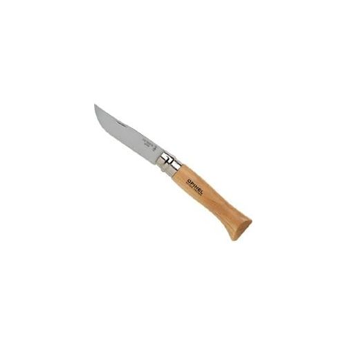  [아마존베스트]Opinel Stainless Steel Traditional Knife with 12cm Beech Handle and Rotating Ring