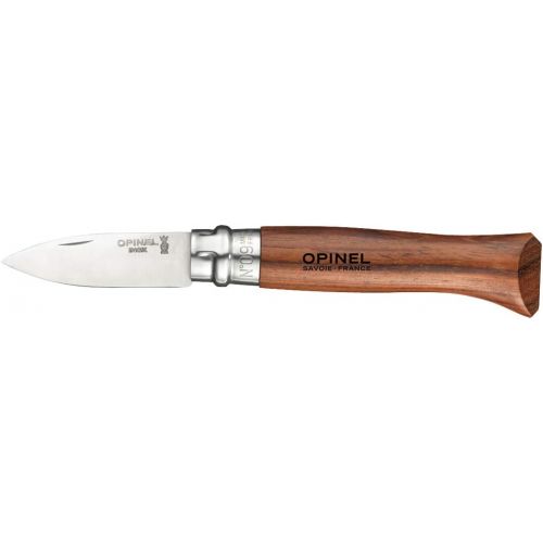  [아마존베스트]Opinel Sandvik Oyster Knife - Size 9 - Steel 12C27 - Rustproof - Padouk Wooden Handle - Virobloc Fuse