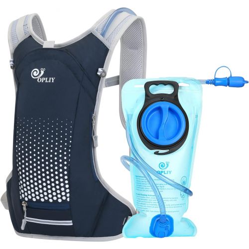  Opliy Hydration Backpack,Insulated Hydration Pack Lightweight Water Backpack with 2L Bladder for Running,Cycling,Camping,Hiking