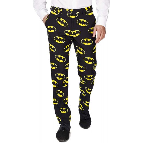  할로윈 용품Opposuits Mens Superhero Suit in Superman & Batman Prints - Complete Costume: Jacket, Pants and Tie