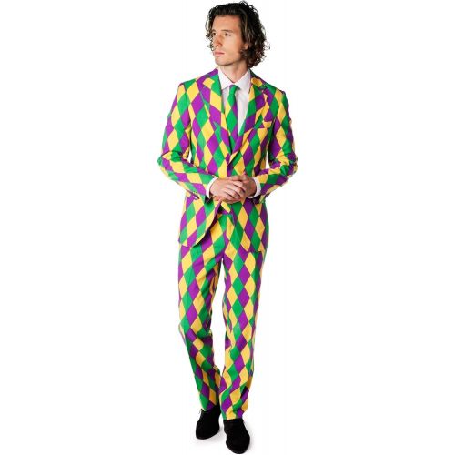  할로윈 용품Opposuits Mardi Gras Costume Suit for Men