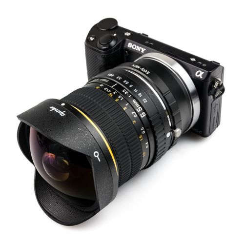  Opteka 6.5mm f3.5 HD Aspherical Fisheye Lens with Removable Hood for Fuji X-Pro1, X-T1, X-E2, X-E1, X-M1, X-A2, and X-A1 FX Digital Mirrorless Cameras