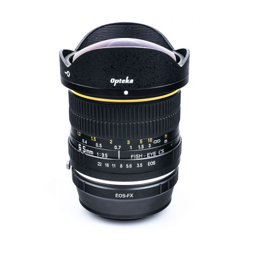  Opteka 6.5mm f3.5 HD Aspherical Fisheye Lens with Removable Hood for Fuji X-Pro1, X-T1, X-E2, X-E1, X-M1, X-A2, and X-A1 FX Digital Mirrorless Cameras