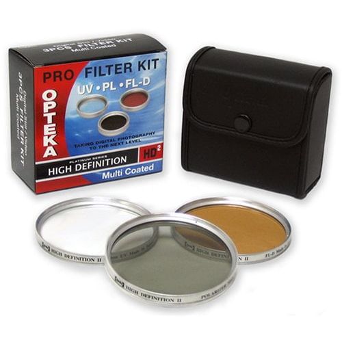  Opteka HDA 3 Piece (UV, PL, FL) Filter Kit for Sony Cyber-shot DSC-R1 Digital Camera