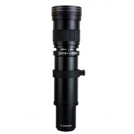 Opteka 420-1600mm f8.3 HD Telephoto Zoom Lens for Canon EOS 80D, 77D, 70D, 60D, 60Da, 50D, 7D, 6D, 5D, 5DS, 1Ds, Rebel T7i, T7s, T6s, T6i, T6, T5i, T5, T4i, T3i, T3, T2i and SL1 D