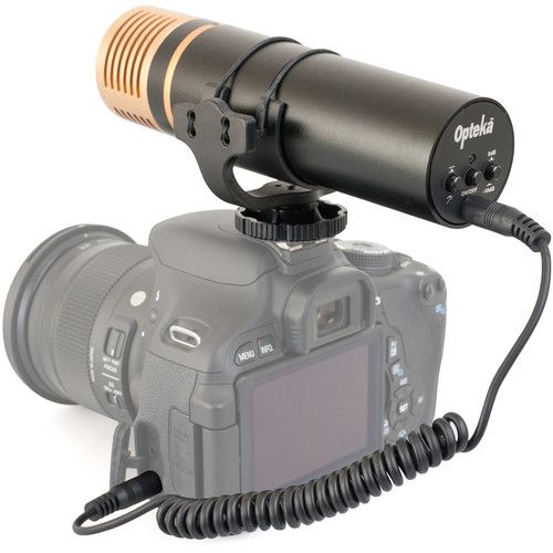  Opteka VM-3000 Gold Series Stereo Video Shotgun Microphone with Shockmount