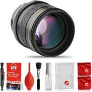 [아마존베스트]Opteka 85mm f/1.8 Full Frame Aspherical Telephoto Portrait Lens for Nikon DSLR with Removable Hood and Optical Cleaning Kit