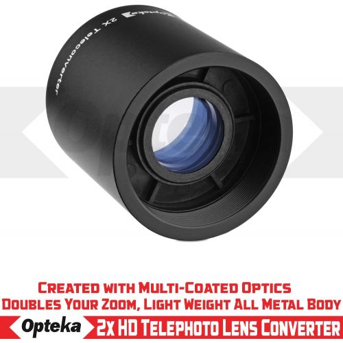  Opteka 420-800mm (w/ 2X- 840-1600mm) f/8.3 HD Telephoto Zoom Lens for Fuji Fujifilm X-Mount X-Pro3, Pro2, H1, T3, T2, T30, T20, T10, T1, A7, A5, A3, A2, A1, E3, E2 and T100 Digital