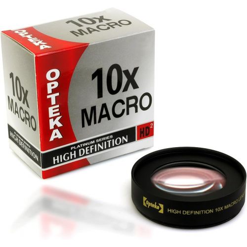  Opteka Achromatic 10x Diopter Close-Up Macro Lens for Nikon D5, D4, D850, D810, D750, D500, D7500, D7200, D5600, D5500, D5300, D3500, D3400, D3300 Digital SLR Cameras (Fits 52mm an