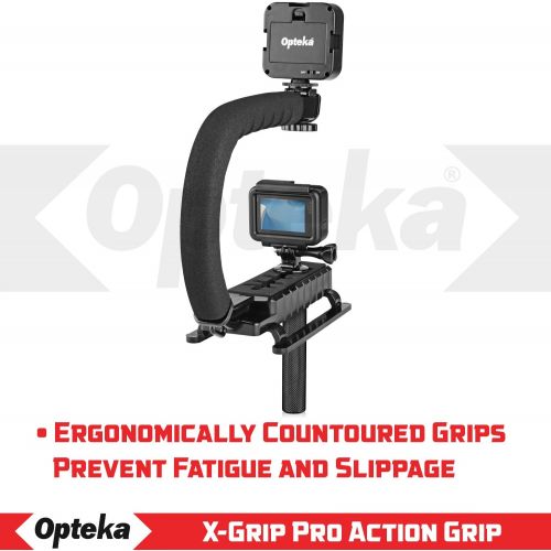  Opteka X-Grip VLH-MOD Professional Stabilizing Handle for GoPro Action Cameras (Black)