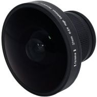 Opteka Platinum Series 0.2X HD PanoramicVortex 220Deg Fisheye Lens For Samsung SC-DX100, SC-DX103, SC-DX105, SC-DX200, SC-DX205, SC-MX20, SMX-F30, SMX-F33 and SMX-F34 Digital Camco