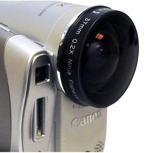  Opteka Platinum Series 0.2X Low-ProfileNinja Fisheye Lens for Canon ZR960, DC410 and DC420 Digital Camcorders