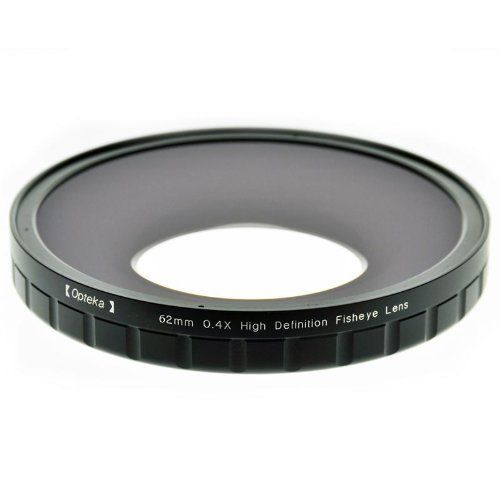  Opteka 62mm 0.4X HD2 Large Element Fisheye Lens for Professional Video Camcorders