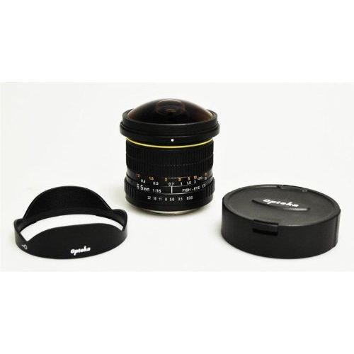  Opteka 6.5mm f3.5 Manual Focus Aspherical Fisheye Lens for Nikon D610, D500, D7500, D7200, D7100, D5600, D5500, D5300, D3400, D3300 Digital SLR Cameras