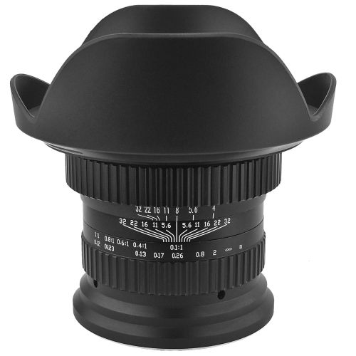  Opteka 15mm f4 LD UNC AL 1:1 Macro Wide Angle Full Frame Lens for Fuji X Mount Digital Cameras (EOS-Fuji X)