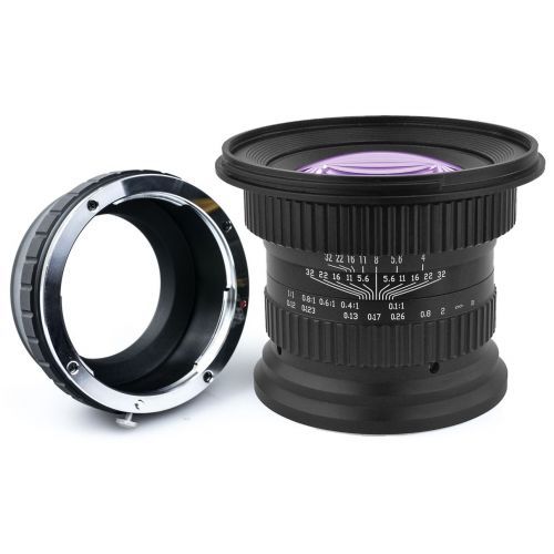  Opteka 15mm f4 LD UNC AL 1:1 Macro Wide Angle Full Frame Lens for Fuji X Mount Digital Cameras (EOS-Fuji X)