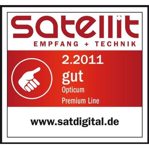  [아마존베스트]-Service-Informationen Opticum Stahl QA60 Satellitenantenne mit Octo-LNB (60 cm) anthrazit