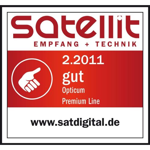  [아마존베스트]-Service-Informationen Opticum Stahl QA60 Satellitenantenne mit Octo-LNB (60 cm) anthrazit