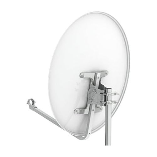  [아마존베스트]-Service-Informationen Satellite Dish 80 cm Aluminium Opticum Antenna light gray - grey light