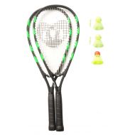 /Optima Crossminton Speed Badminton Set, 2 Racquets, 3 Speeder