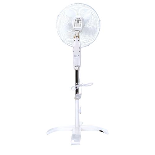  Optimus 16 Wave Oscillating Stand 3-Speed Fan, Model F-1760, White with Remote