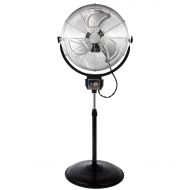 Optimus 20 in. Industrial Grade Oscillating Stand Fan with Chrome Grill