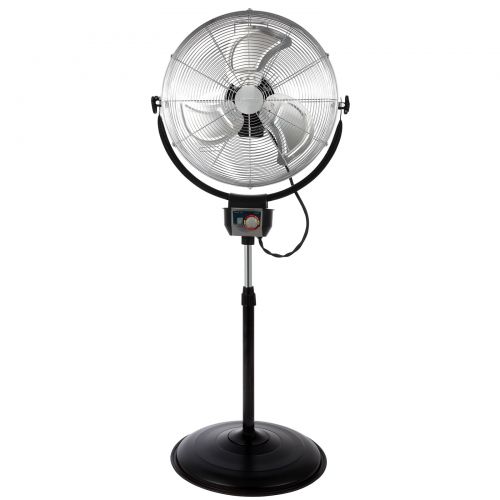  Optimus 20 in. Industrial Grade Oscillating Stand Fan with Chrome Grill