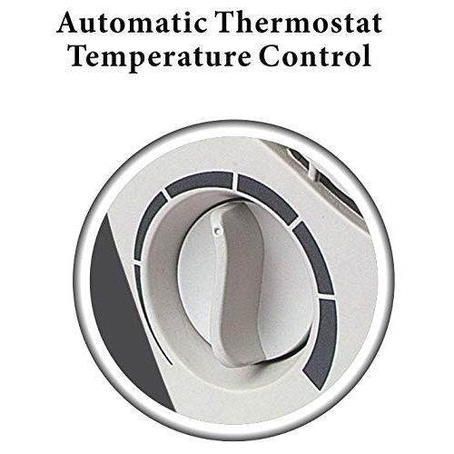  Optimus H-1322 Portable 2-Speed Fan Heater with Thermostat