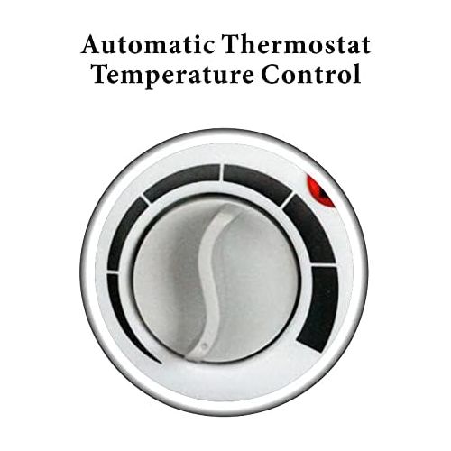  [아마존베스트]Optimus H-1322 Portable 2-Speed Fan Heater with Thermostat