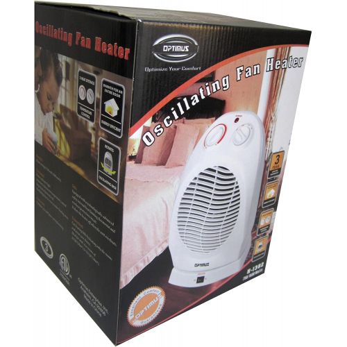  Optimus H-1382 Electric Heater, 1 Pack, White