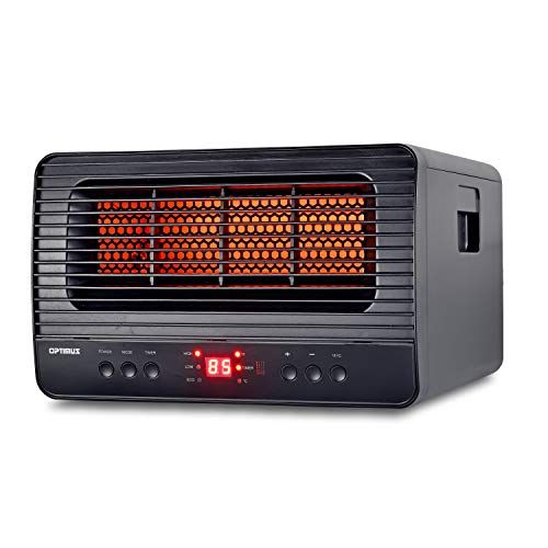  Optimus H-8014 Infrared Quartz Heater with Remote, LED Display