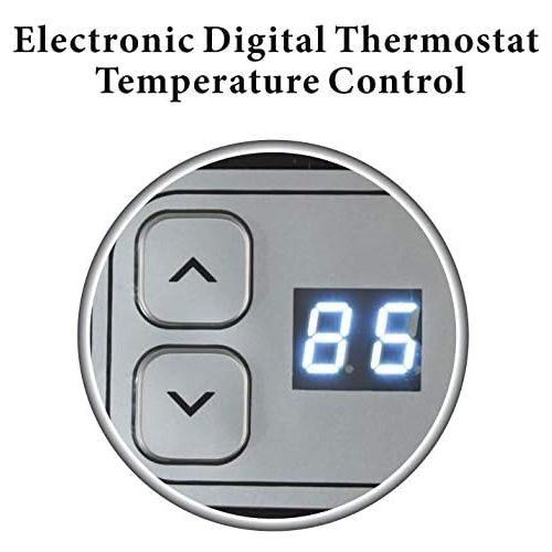  Optimus H-7245 Portable Oscillation Ceramic Heater with Thermostat & LED Portable Oscillation Ceramic Heater with Thermostat