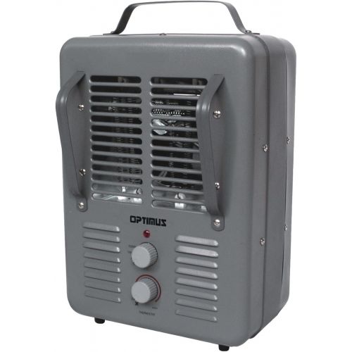  Optimus Portable Utility Heater with Thermostat, Grey