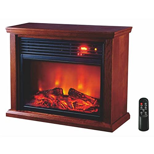  Optimus H-8261 Fireplace Infrared Heater with Remote, LED Display