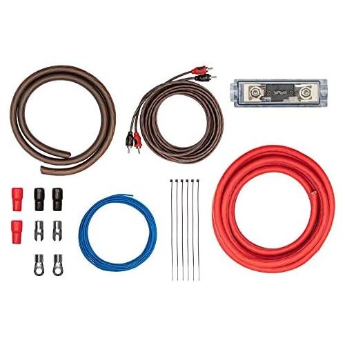  [아마존베스트]-Service-Informationen Cable Kit 35 mm² Ready Assembled Wiring Kit Perfect for Power Amplifiers / Amplifiers in the Car - Power Cable Set for Amplifier