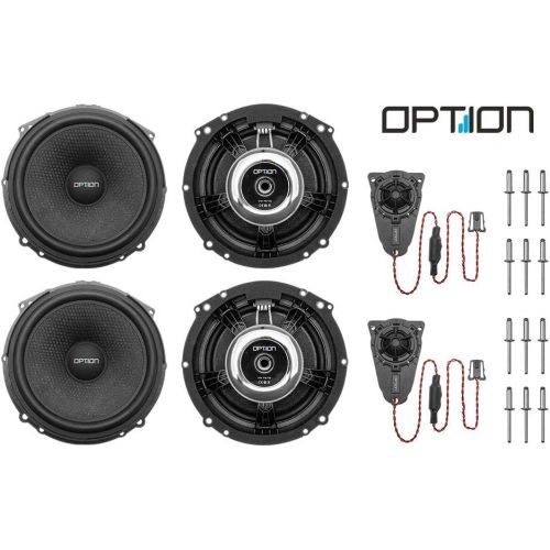  OPTION Air Front Speaker System Compatible with VW T5/T6 100% Plug & Play System 2 Way Component System 100 Watt RMS, 91 dB Efficiency