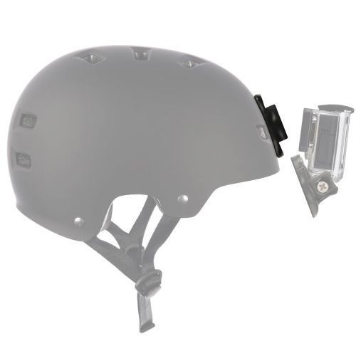  Optix Pro U6306 - 8 in 1 Helm Vorderseite Halterung gebogener flacher Standfuss haftende klebende 3M fuer Action-Kameras, einschliesslich- GoPros - Hero1,2,3,3+,4,5,6,7,2018, Session,