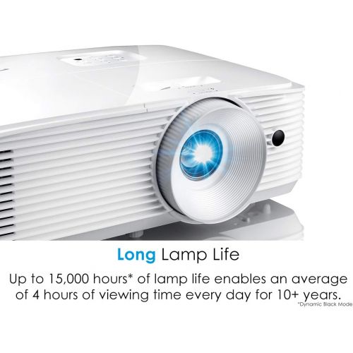  Optoma HD28HDR 1080p Home Theater Projector for Gaming and Movies | Support for 4K Input | HDR Compatible | 120Hz refresh rate | Enhanced Gaming Mode, 8.4ms Response Time | High-Br