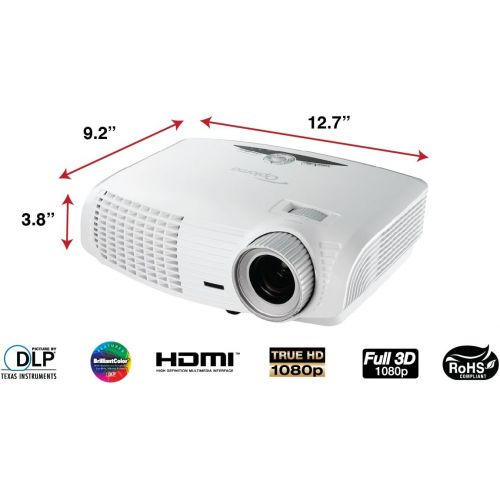  Optoma HD25e 1080p 2800 Lumen Full 3D DLP Home Theater Projector with HDMI